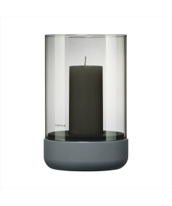 Calma Ljuslykta Medium 20 cm Steel Gray Smoke