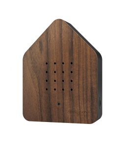 Zwitscherbox Speldosa Fågelkvitter Valnöt