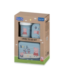 Peppa Pig Waves To Go - Lunchset med flaska 200 ml